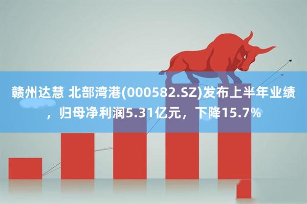 赣州达慧 北部湾港(000582.SZ)发布上半年业绩，归母净利润5.31亿元，下降15.7%