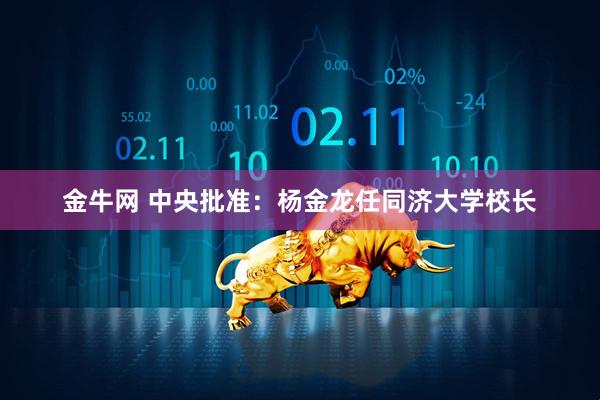 金牛网 中央批准：杨金龙任同济大学校长